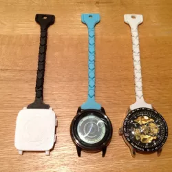 Pocket Watch Converter - for the Pebble Time and other watches that use 20mm, 21mm or 22mm watch bands