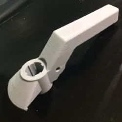 Pool equipment valve handle