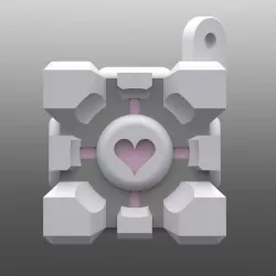 Portal CubeKey Ring
