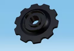 Rear derailleur wheel