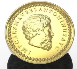 Renovation of a Marcus Aurelius aureus on a ring