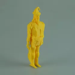 Runescape player with Santa outfit and scimitar