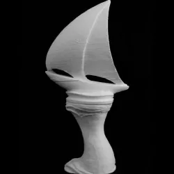 Sailboat Sculpture at Brigantine, America