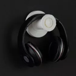Sam Hall's Wall Mounted Headphone Stand Design