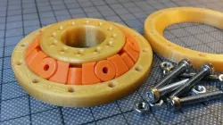 Slew Bearing Conic, with Spacers, parametric Design with Fusion
