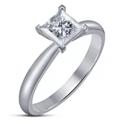 Solitaire Wedding Ring 3D CAD Model In STL Format