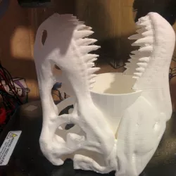 T-Rex Skull Pen Holder