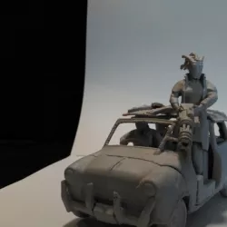 The minigun - Post apocalyptic Mini Cooper