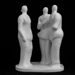 Three Standing Figures at Battersea Park, London