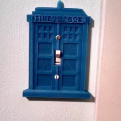 Time and Relative Dimension in Space (TARDIS) Light Switch Cover Plate