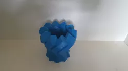 Twisted Hexagon Vase