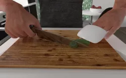 visually impaired kitchen knife hand protectors