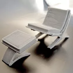 Vita Chair & Ottoman by Thos Moser