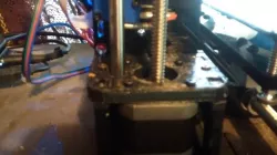 Y axis stepper motor mount and support