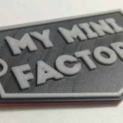 3Color MyMinifactory 3D Logo