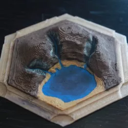 3D Catan Gold Tile