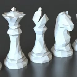 $5.00Faceted Chess Set