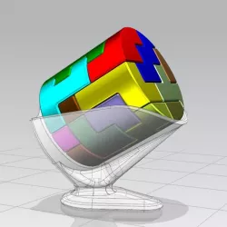 5x5 Puzzle Cylinder
