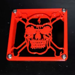 80mm Fan Skull Grill and Intake Flange