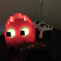A Pacman Ghost shaped case for a Raspberry Pi 3B