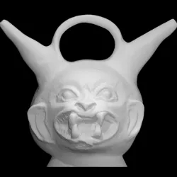 Alcarraza vase depicting a Jaguar