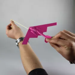 B2 Stealth Bomber Glider (Improved Flight) Powered by an Elastic Band