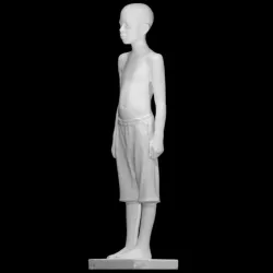 Boy with Long Shorts