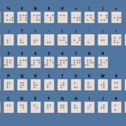 Braille Keyboard Covers Keys