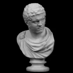 Bust of Caracalla at The Réunion des Musées Nationaux, Paris