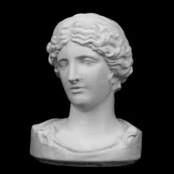 Bust of Melpomene at The Réunion des Musées Nationaux, Paris
