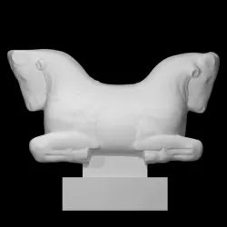 Capital with bull protomes