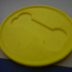 coaster with dog bone inlay
