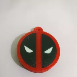 Deadpool Logo Keychain