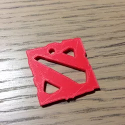 Dota 2 logo : Compact keychain
