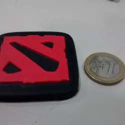 Dota 2 Logo - two pieces press fit