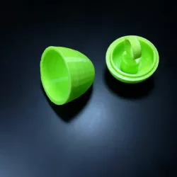 Easter Egg Blowing Bubbles