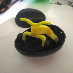 Easter egg with Try cycle toy inside the egg