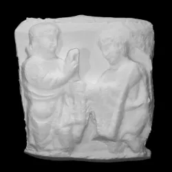 Fragment from the lid of a Sarcophagus