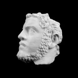 Fragmentary bronze portrait of Caracalla at The Metropolitan Museum of Art, New York