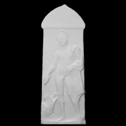 Grave stele with base