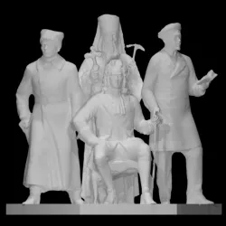 Group statue