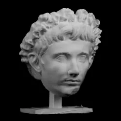 Head of Emperor Augustus at The Réunion des Musées Nationaux, Paris