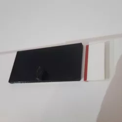 Hook for tesa Powerstrips to put pictures on the wall