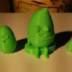 Humpty-dumpty russian doll #TinkercadEaster