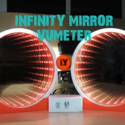 INFINITY MIRROR VU METER MUSIC EQUALIZER