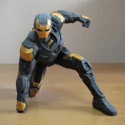 IRONMAN MK42 - Super Hero Landing Pose - 20 CM base