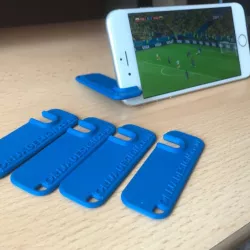 Keyring phone stand