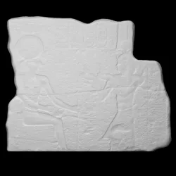 King Ptolemy II offering eye-paint to the God Horakhte