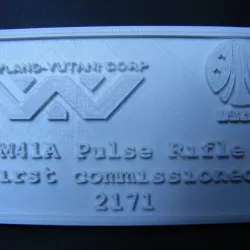 M41A Pulse Rifle - Display plaque