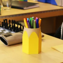 Multi-Color Pencil Cup